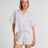 Striped Short Cotton, Purple