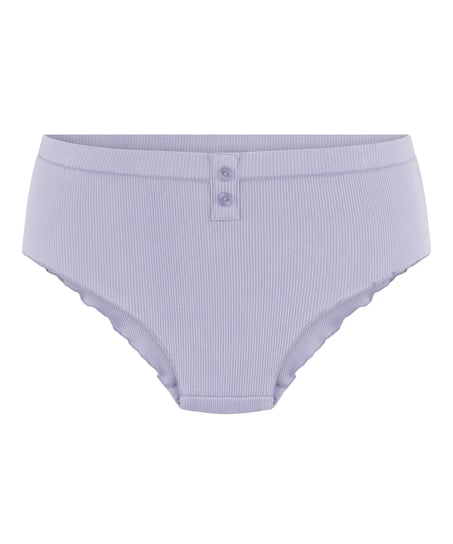 Renee Rib Brazilian Short, Purple