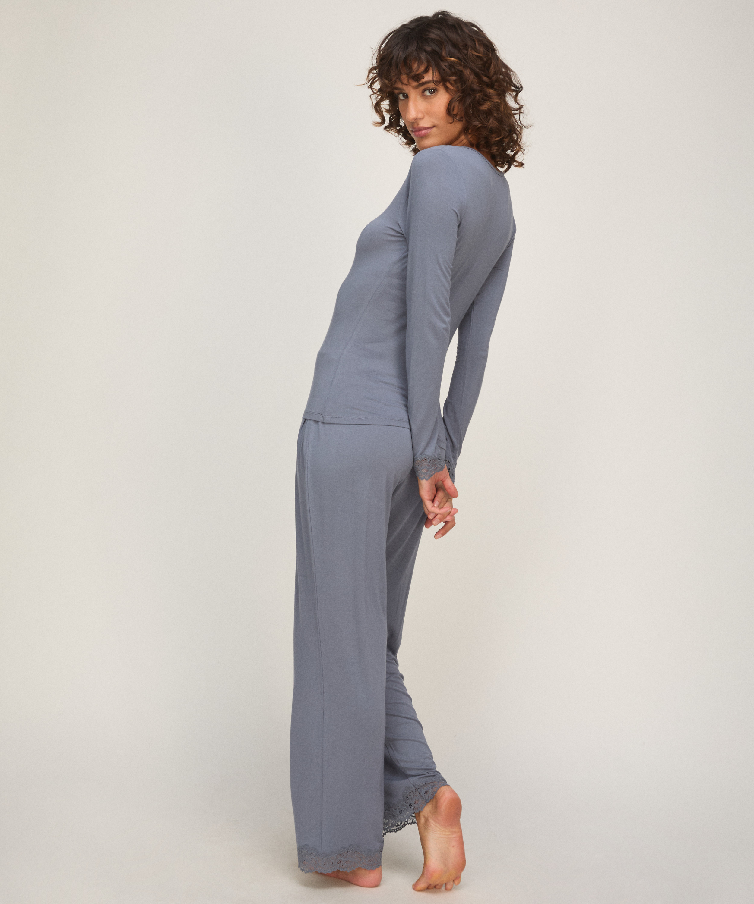 Pajama Set, Gray, main