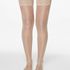 Stay Ups 15 Denier Lace Anti Ladder, Beige