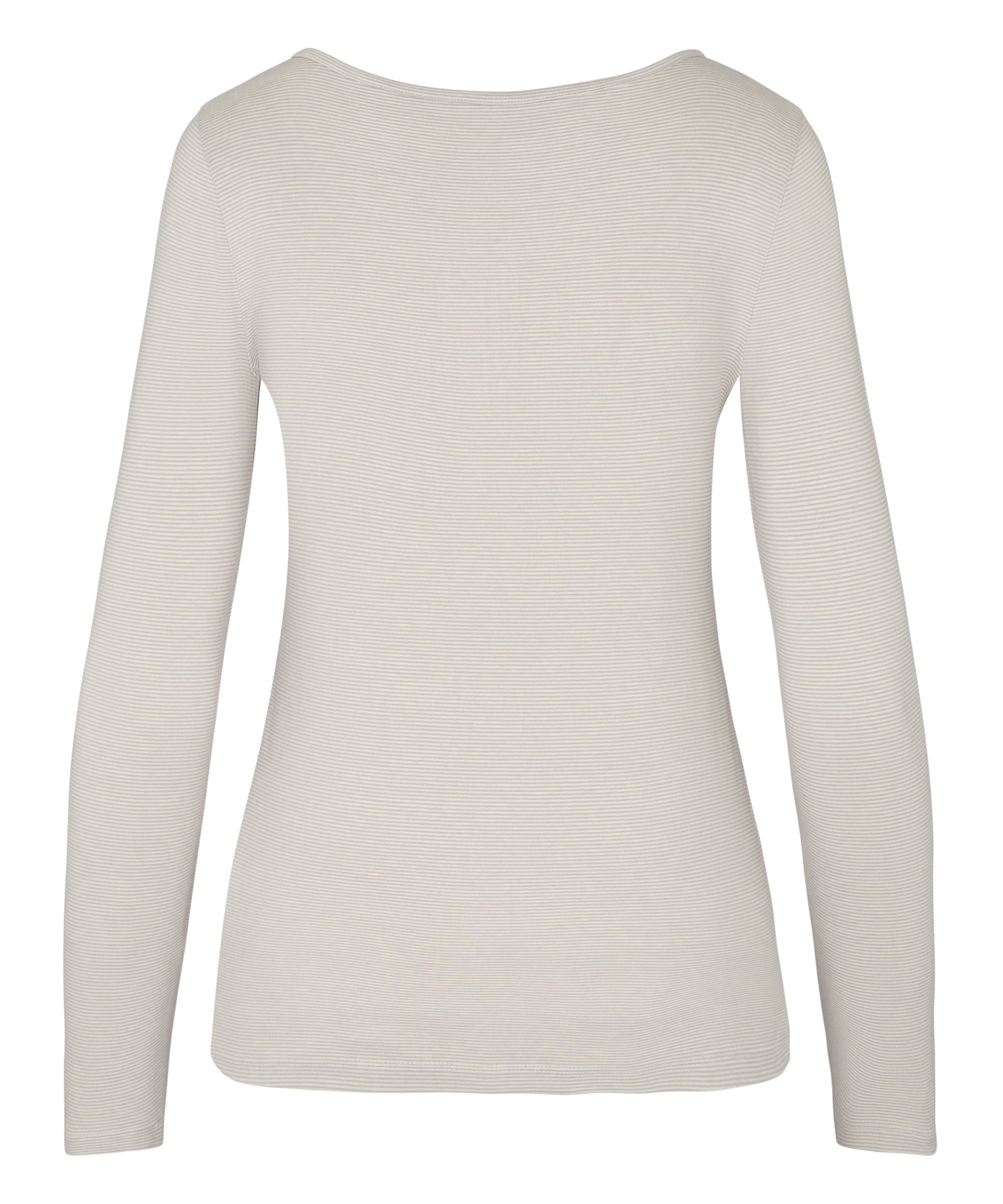 Pyjama Top Thin Stripe, Gray, main