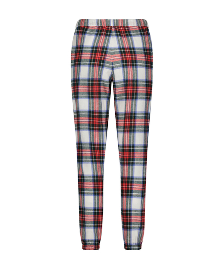 Flannel Pyjama Pants, White