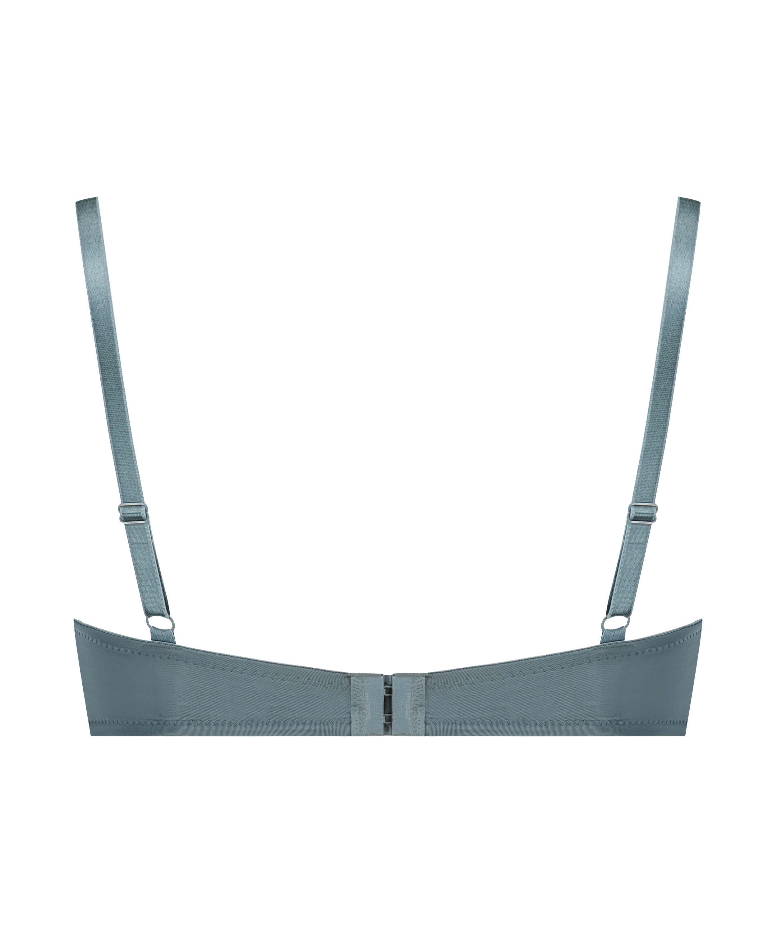 Plunge Padded Underwired Bra, Blue, main