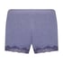 Velvet lace shorts, Purple
