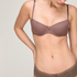 Demi Padded Underwired Bra, Brown