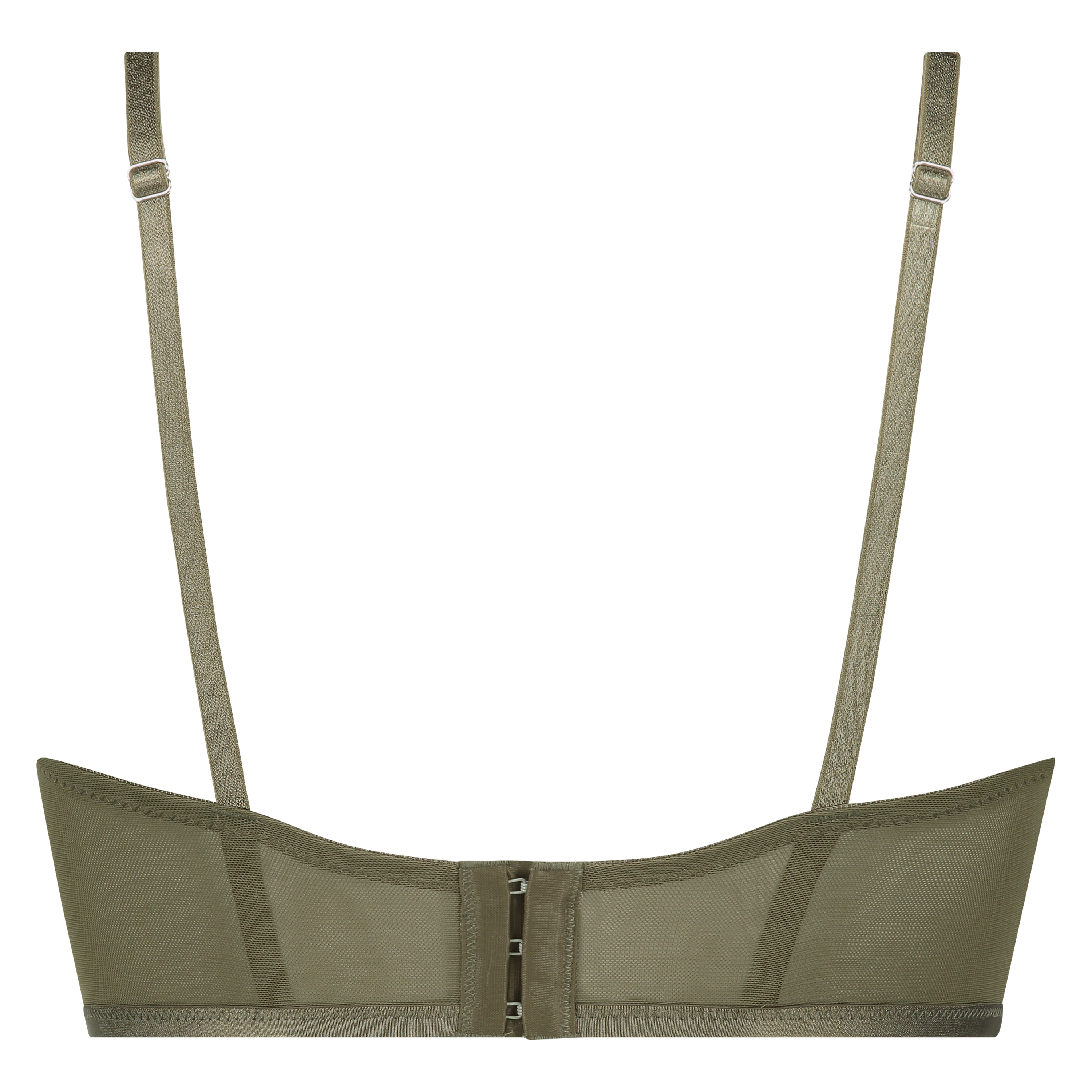 Lilliana Non-Padded Longline Underwired Bra, Green, main