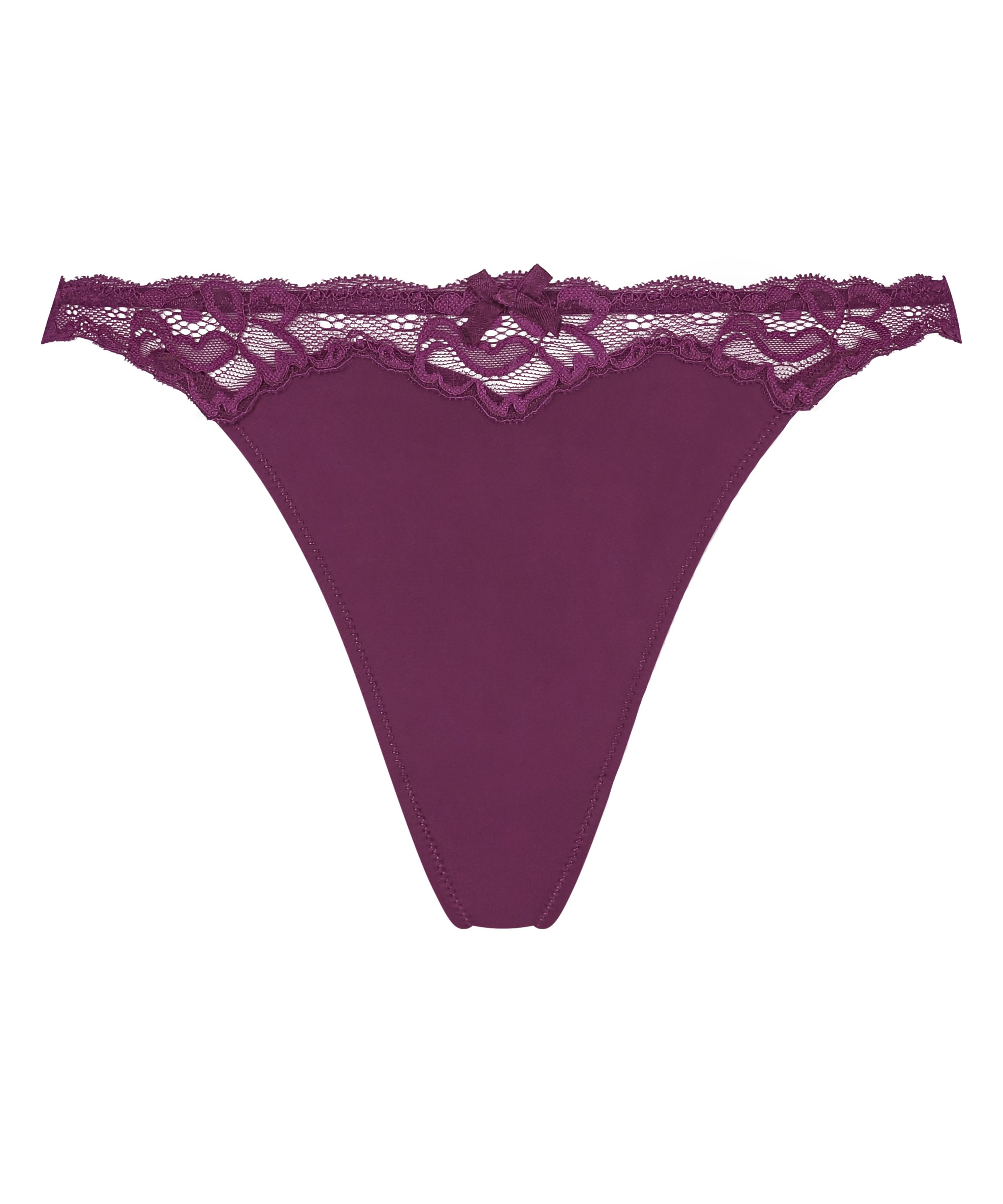 Lace & Shine Thong, Purple, main
