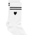 Cotton Crew Socks, White
