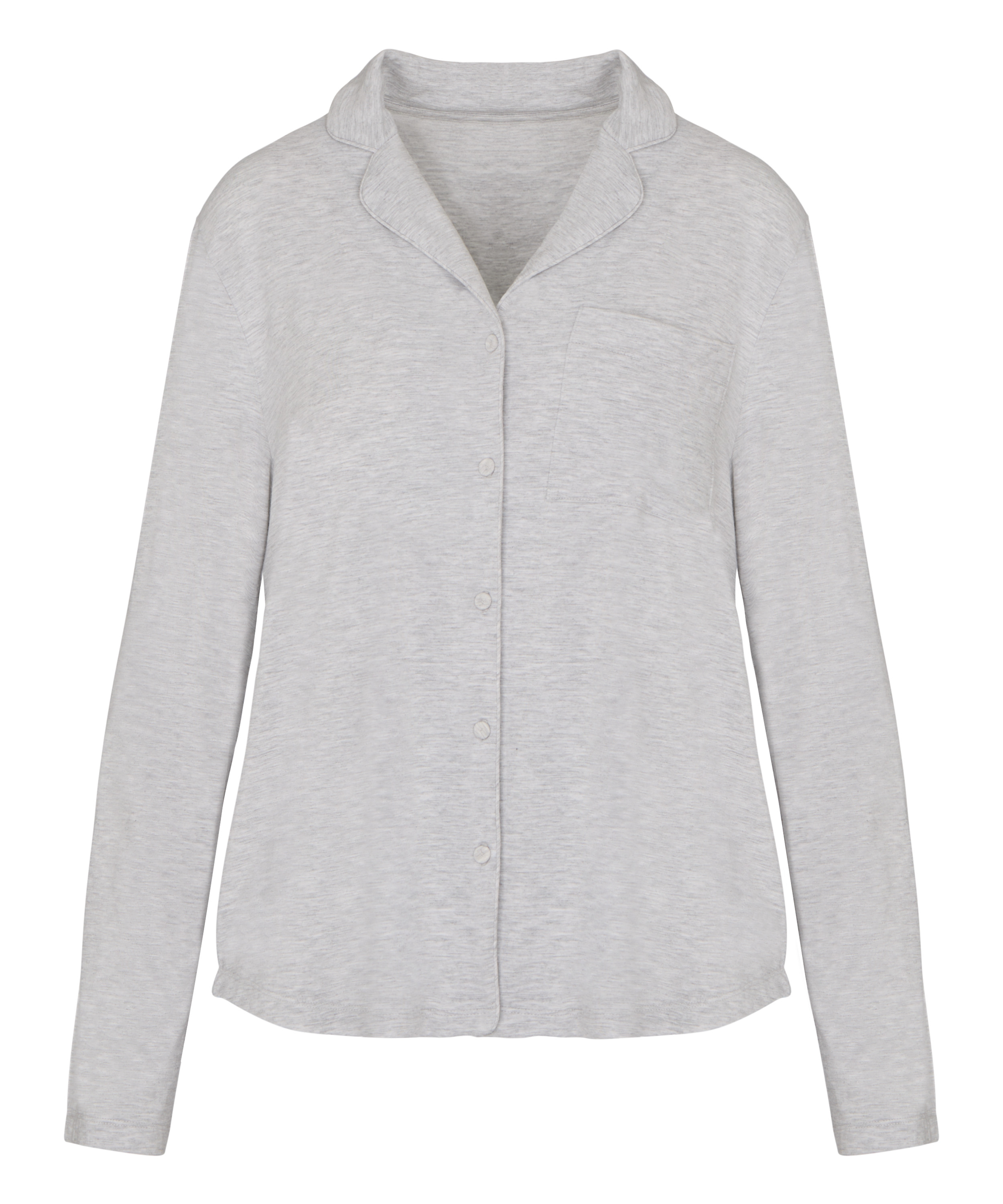 Essential Jersey Long-Sleeved Jacket, Gray, main