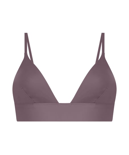 Smooth Triangle Bralette, Purple