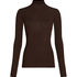 super soft Turtleneck Shirt with Cashmere, Brown