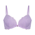 Marine Padded Push-Up Underwired Bra, Purple