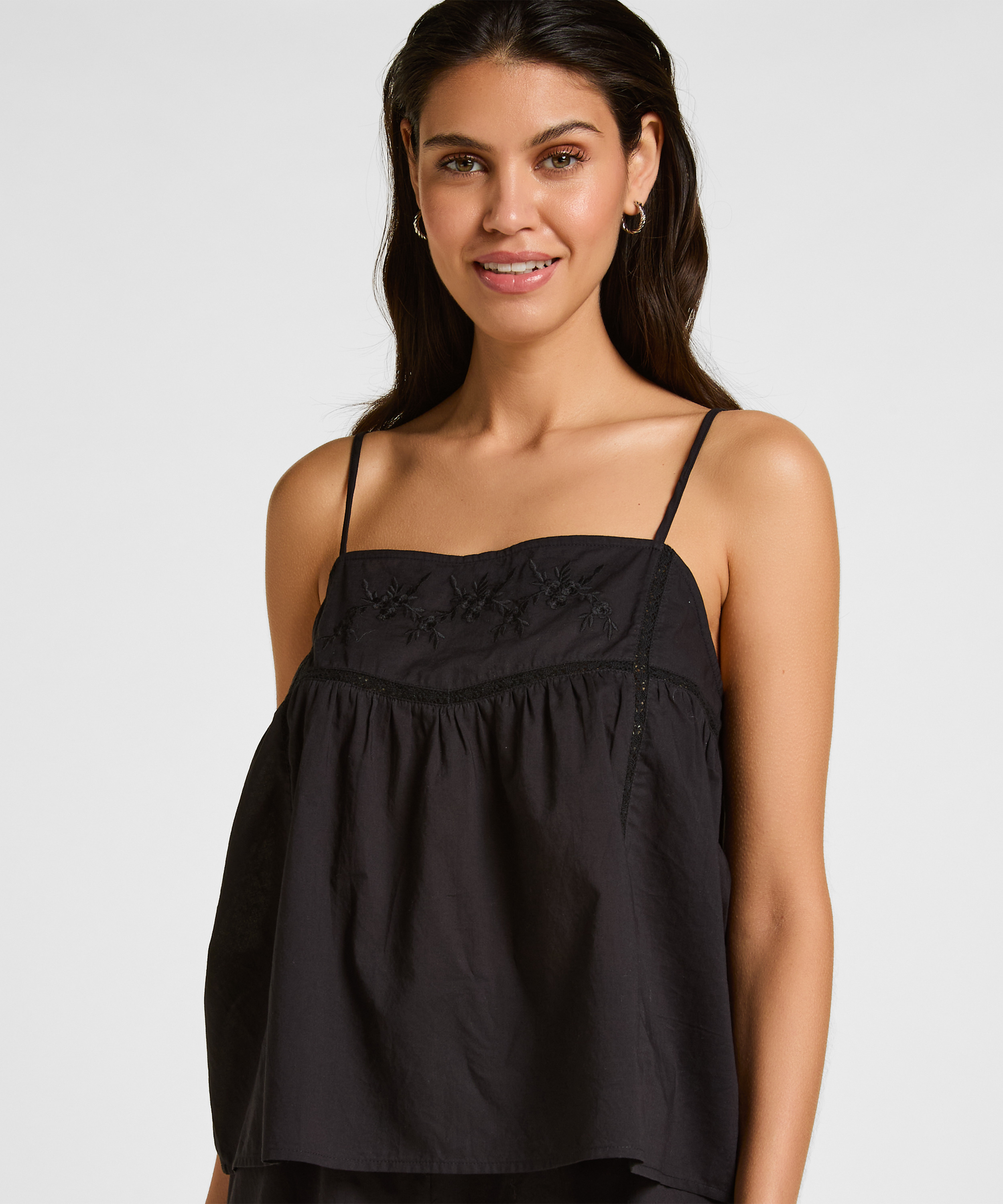 Pyjama Cami, Black, main