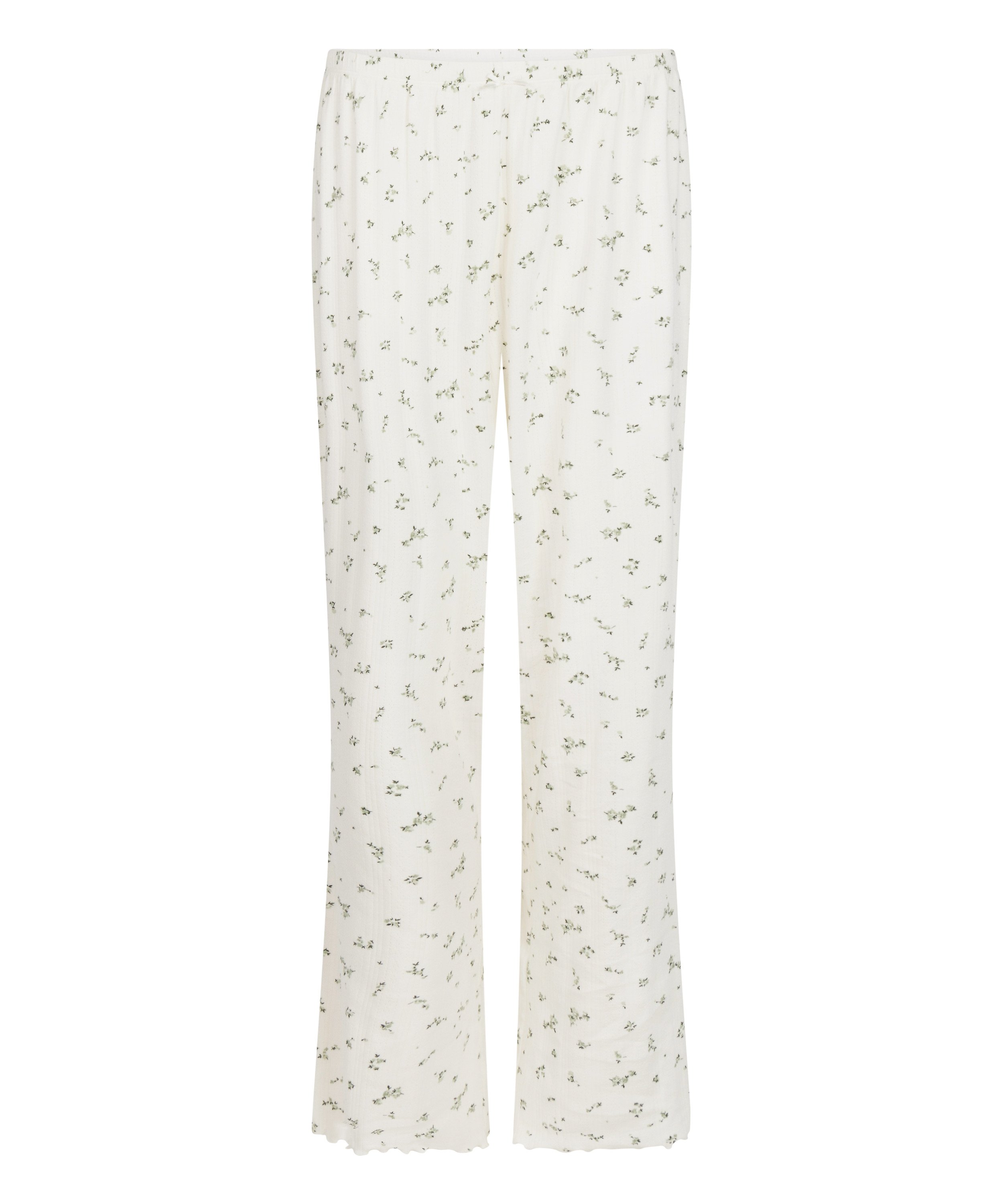 Pyjama Pant Loose Pointelle, White, main