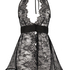 Lace Slip Dress, Black