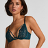 Cinnamon Non-Padded Underwired Bra, Blue