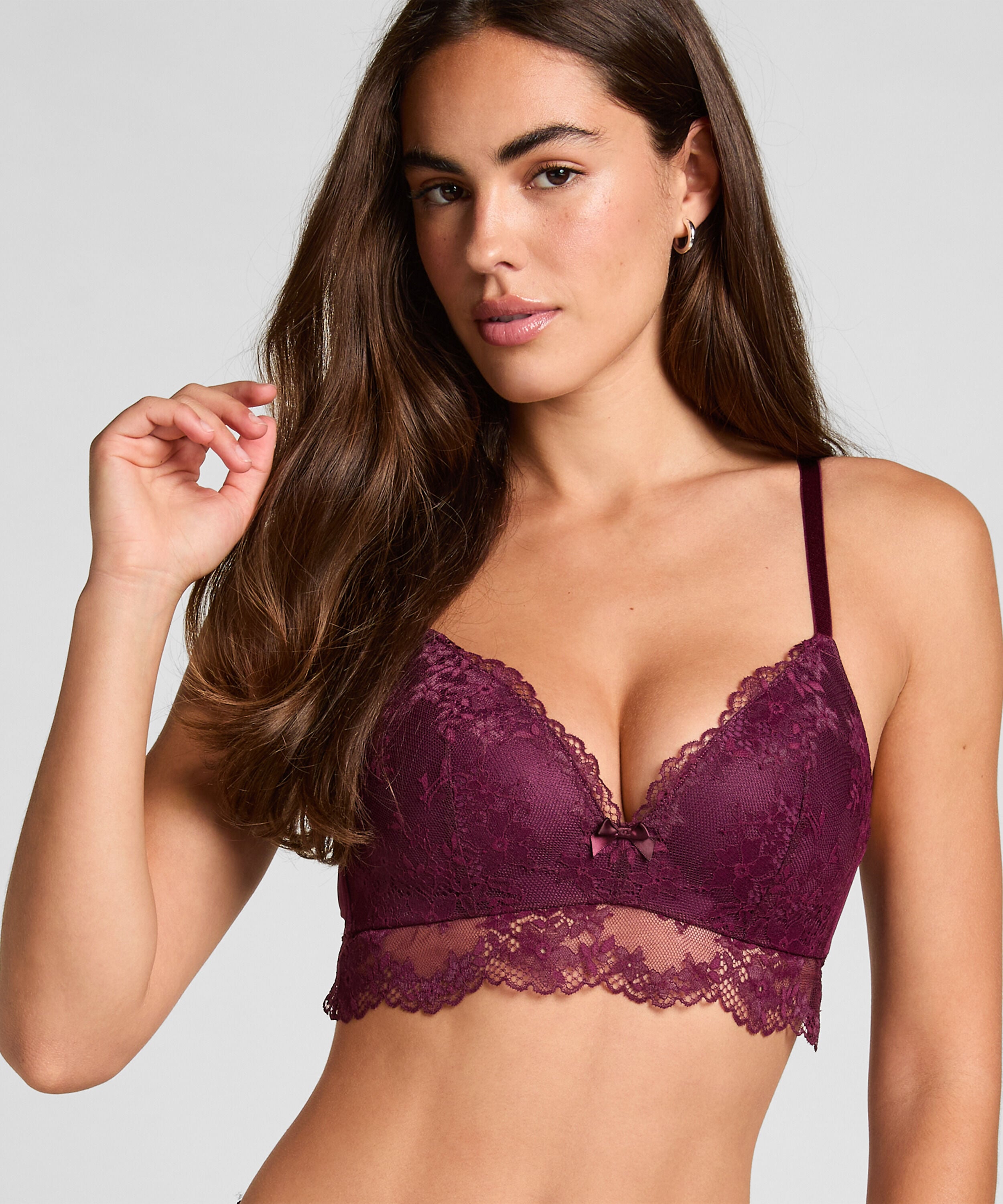 Padded Non-Wired Bra Naomi, Red