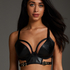 Dallas padded underwired bra, Black