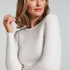 Long-Sleeved Pyjama Top, White