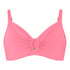 Non Padded Underwired Bikini Top Luxe, Pink