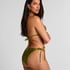 Yucatan High-Leg Bikini Bottoms, Green