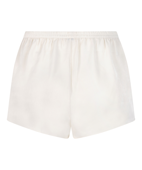 Short Satin Minimal, White