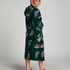 Fleece Bathrobe, Green