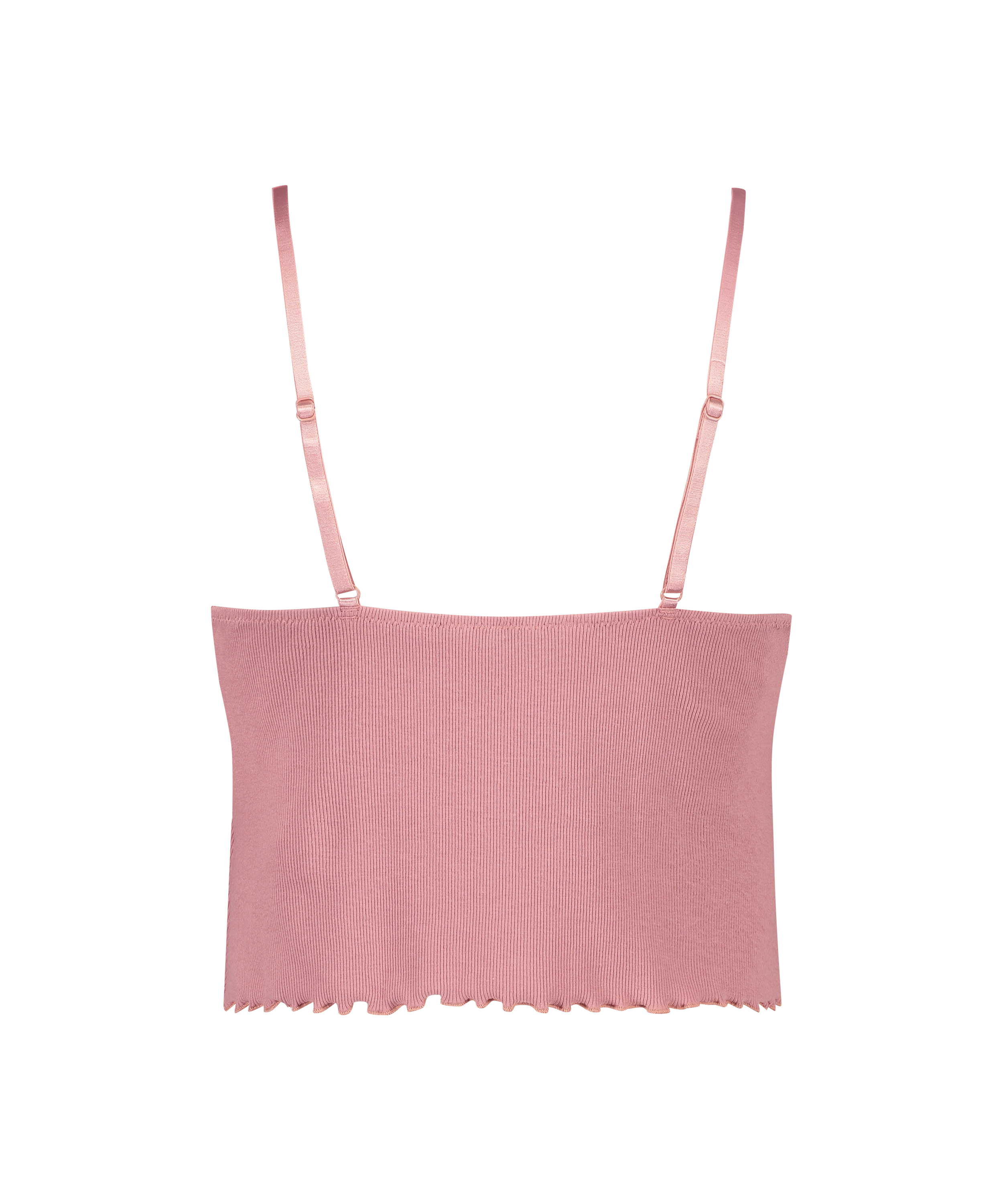 Cami rib lace Mia HKM x NA-KD, Pink, main