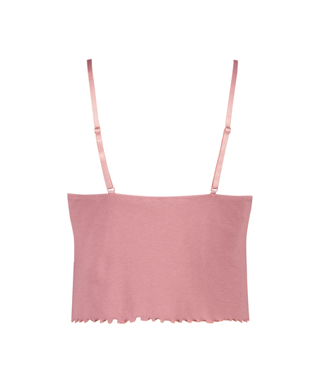 Cami rib lace Mia HKM x NA-KD, Pink