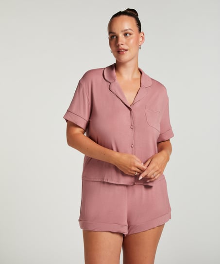 Essential Jersey Short-Sleeved Jacket, Pink