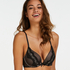 Ingrid Padded Push-up Underwired Bra, Black