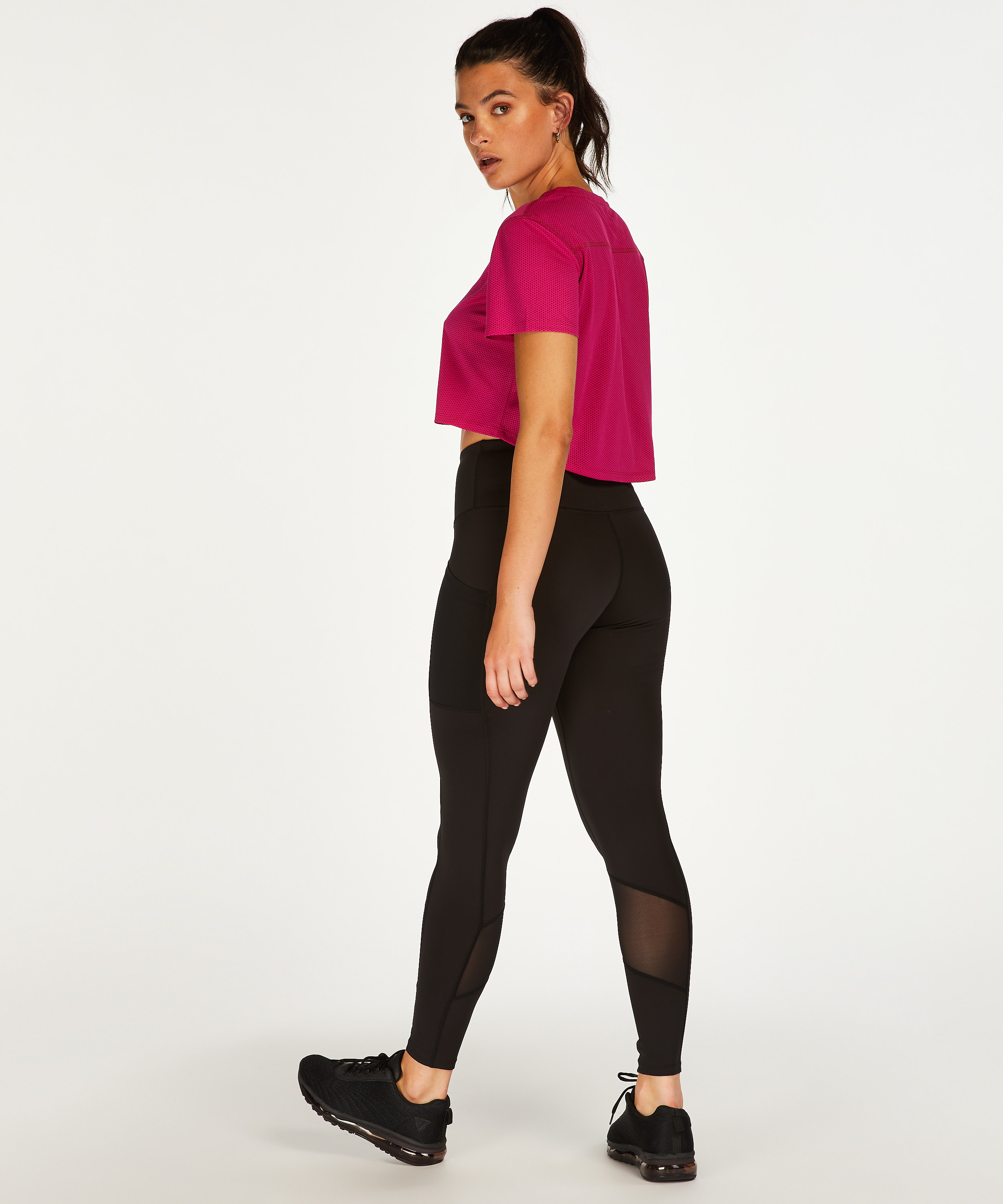 HKMX Mesh Crop Top, Pink, main