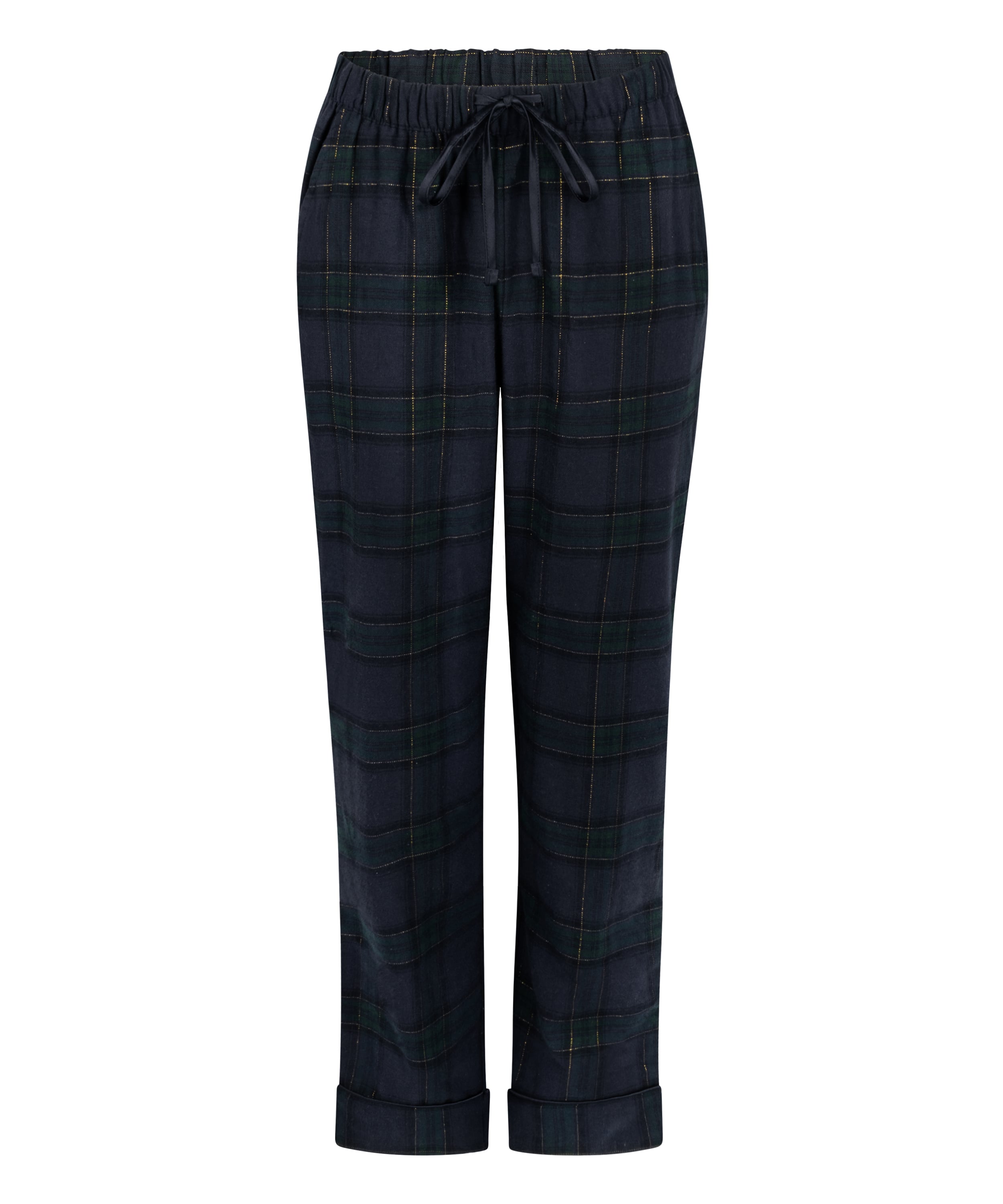 Flannel Pyjama Pants, Blue, main