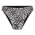Highleg Bikini Bottom Leopard, Black