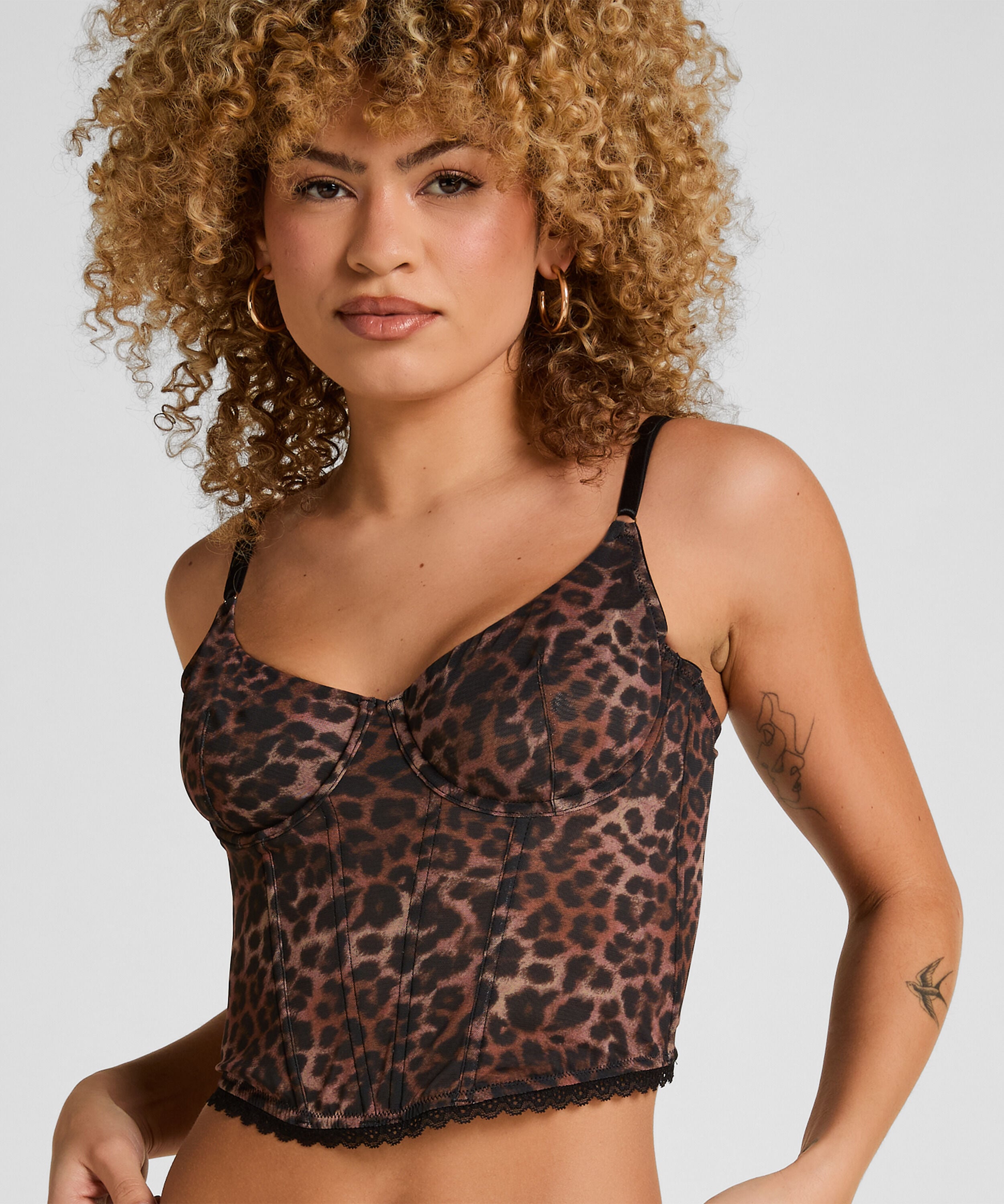 Ella Non-Padded Underwired Bra, Brown