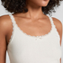 Pointelle Singlet, White