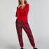 Flannel Pyjama Pants, Red