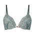 Rose padded push-up bra, Green