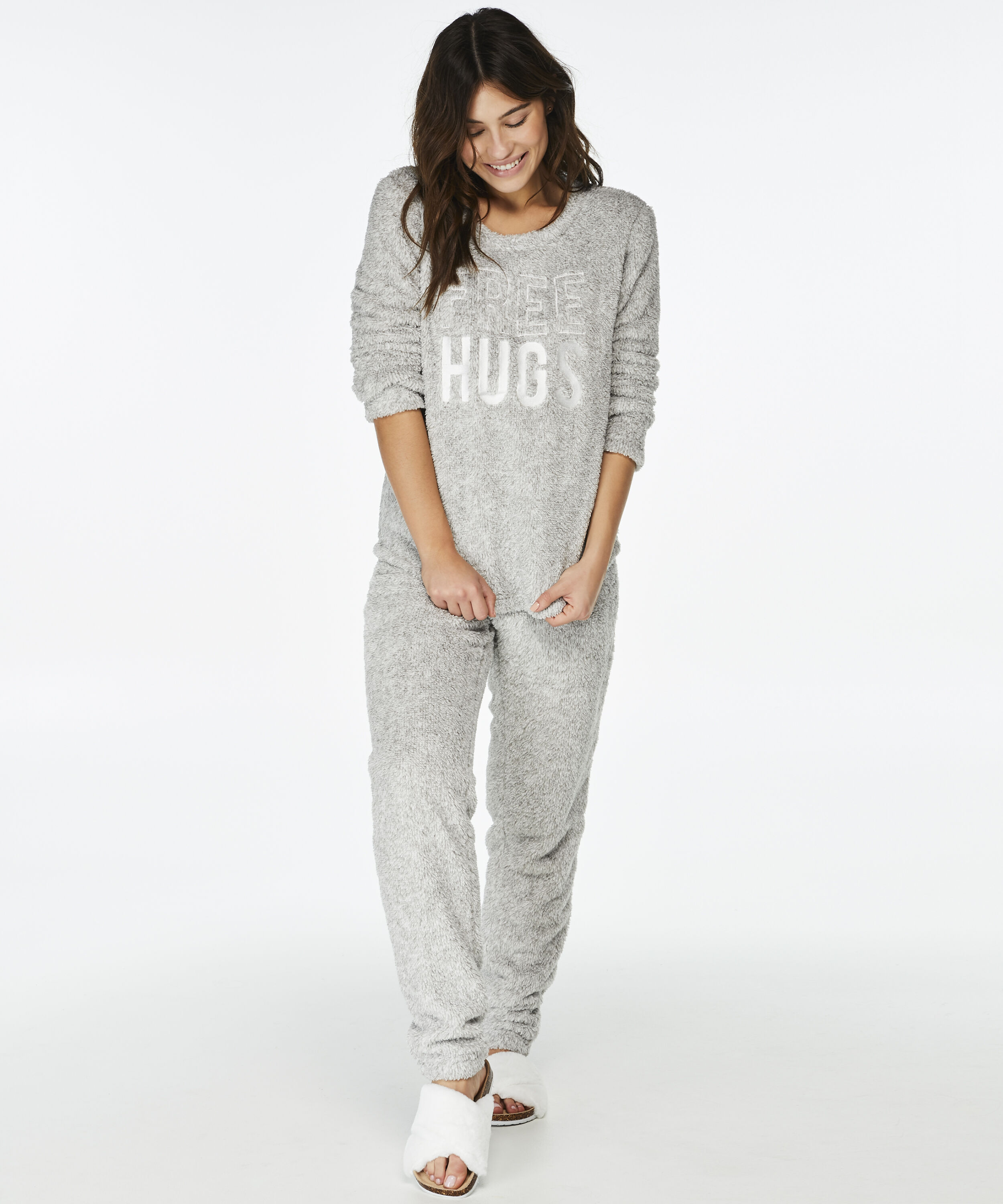 PJ Fleece Fairisle, Gray