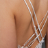 Satin Lily slip dress, White