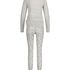 Long jersey pyjama set Gift Set, Gray