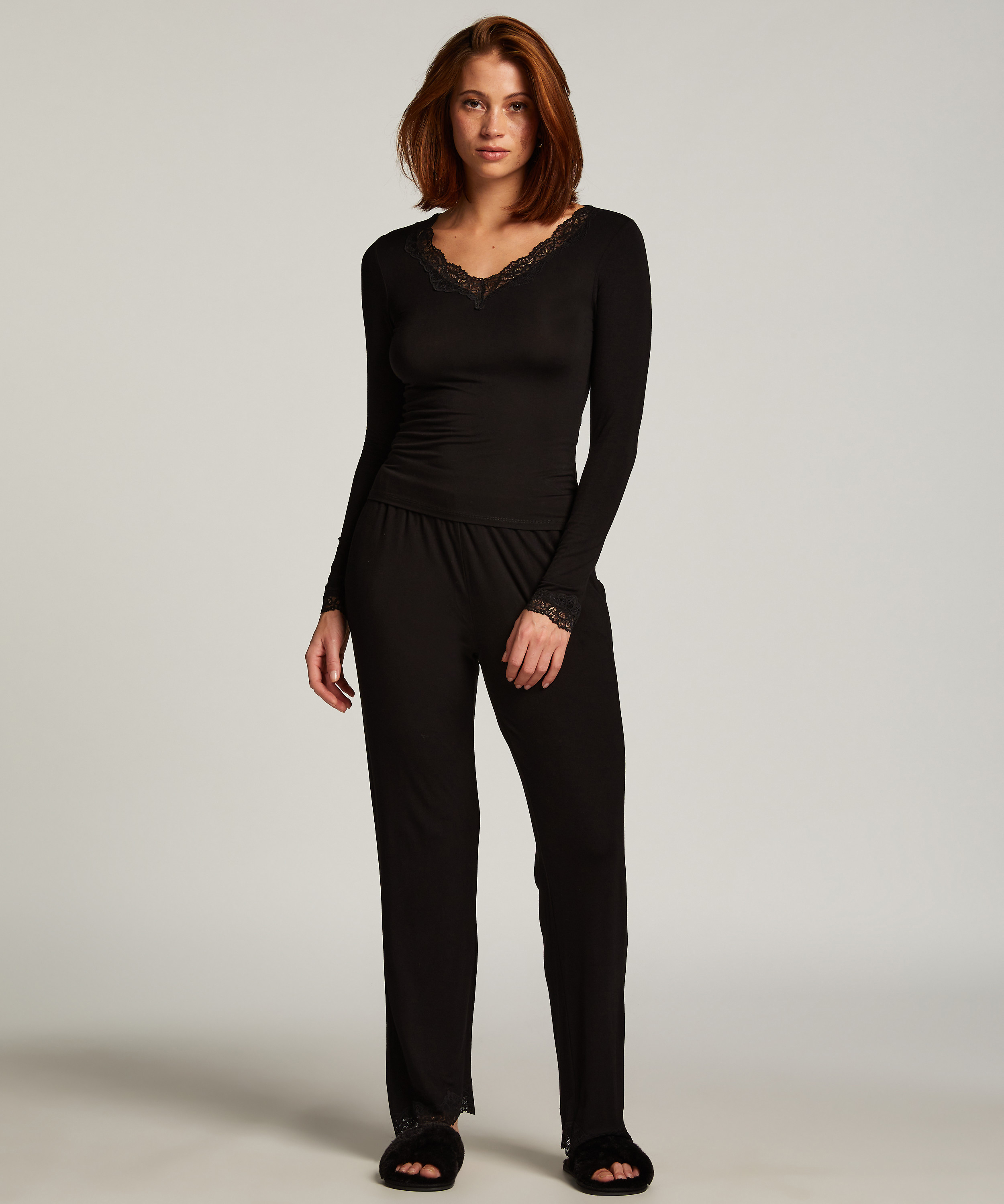 Pajama Set, Black, main