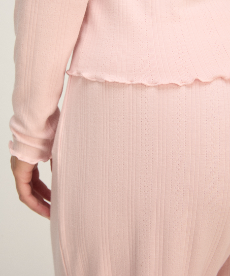 Pant Loose Pointelle, Pink