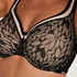 Leslie non-padded underwired bra, Black