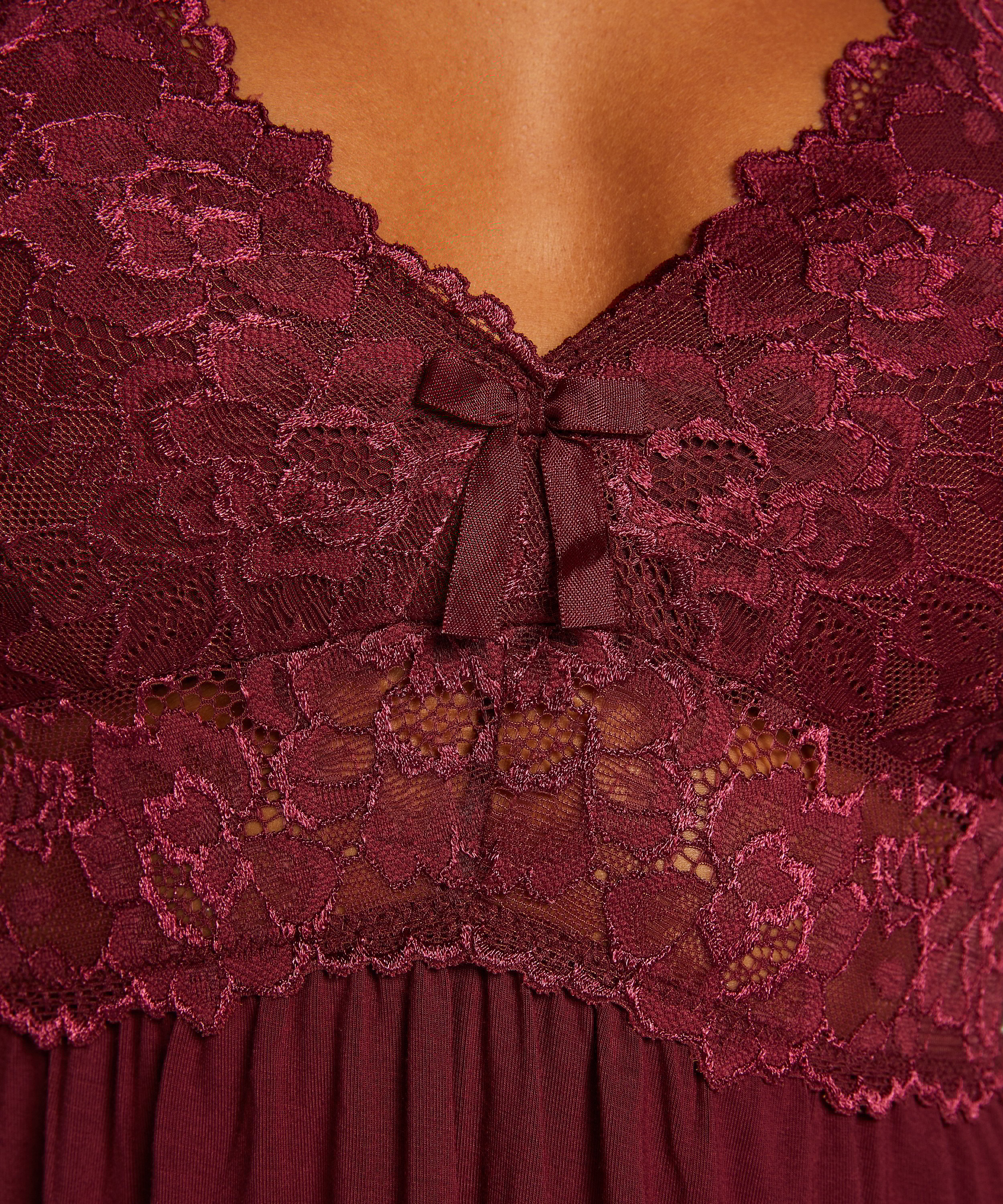 Nora Lace Slip Dress, Purple, main