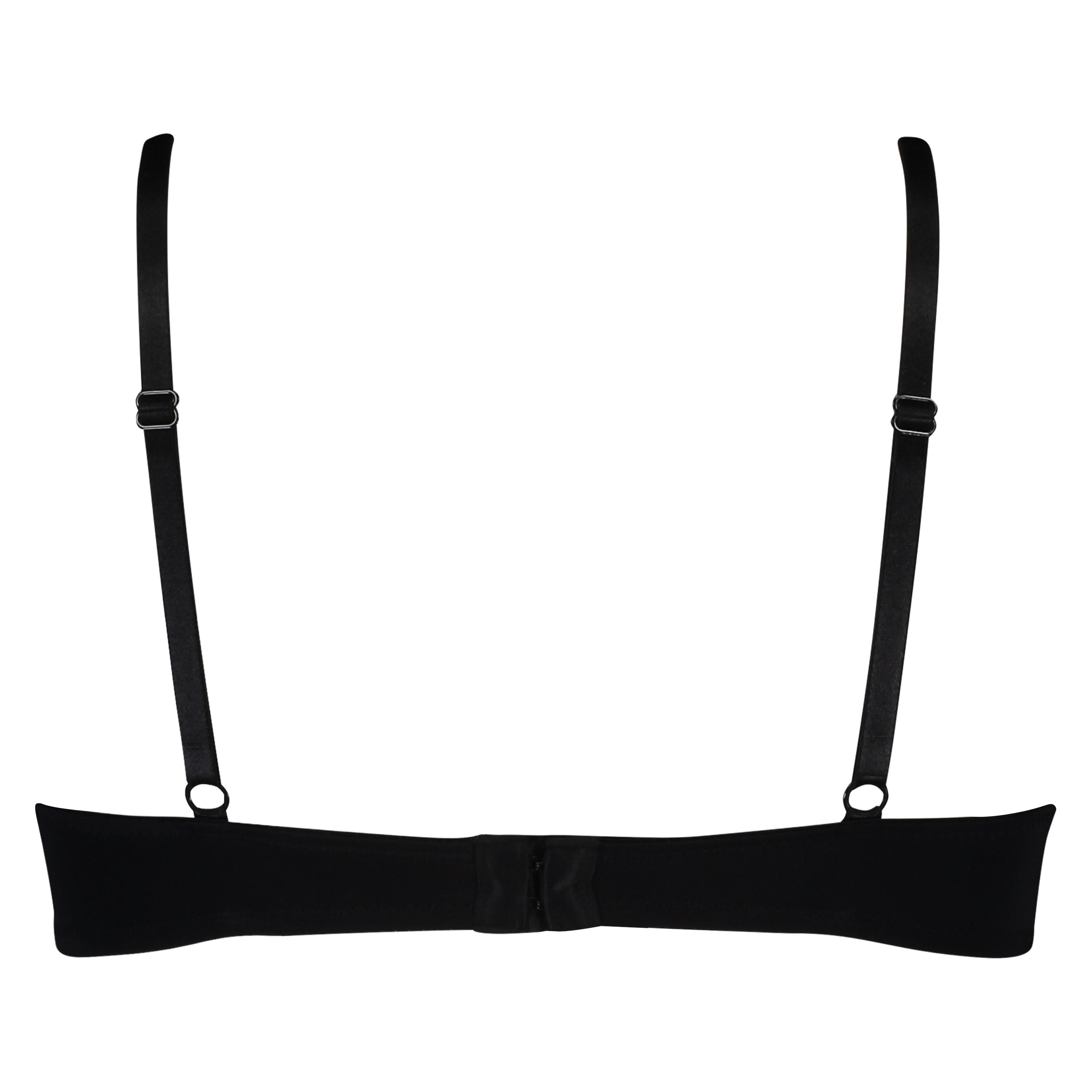 Plunge Padded Underwired Bra, Black, main