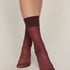 Sheer Socks Back Seam, Purple