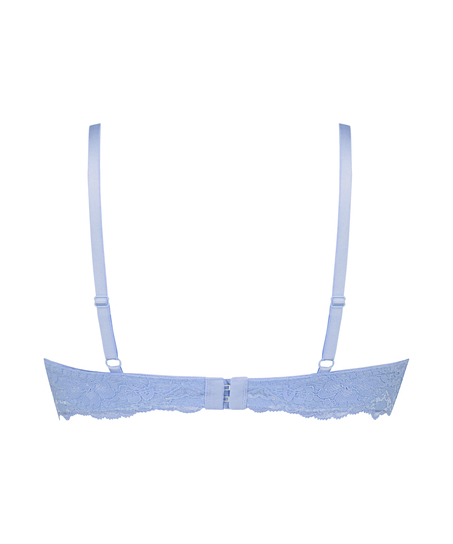 Marine Padded Push-Up Underwired Bra, Blue
