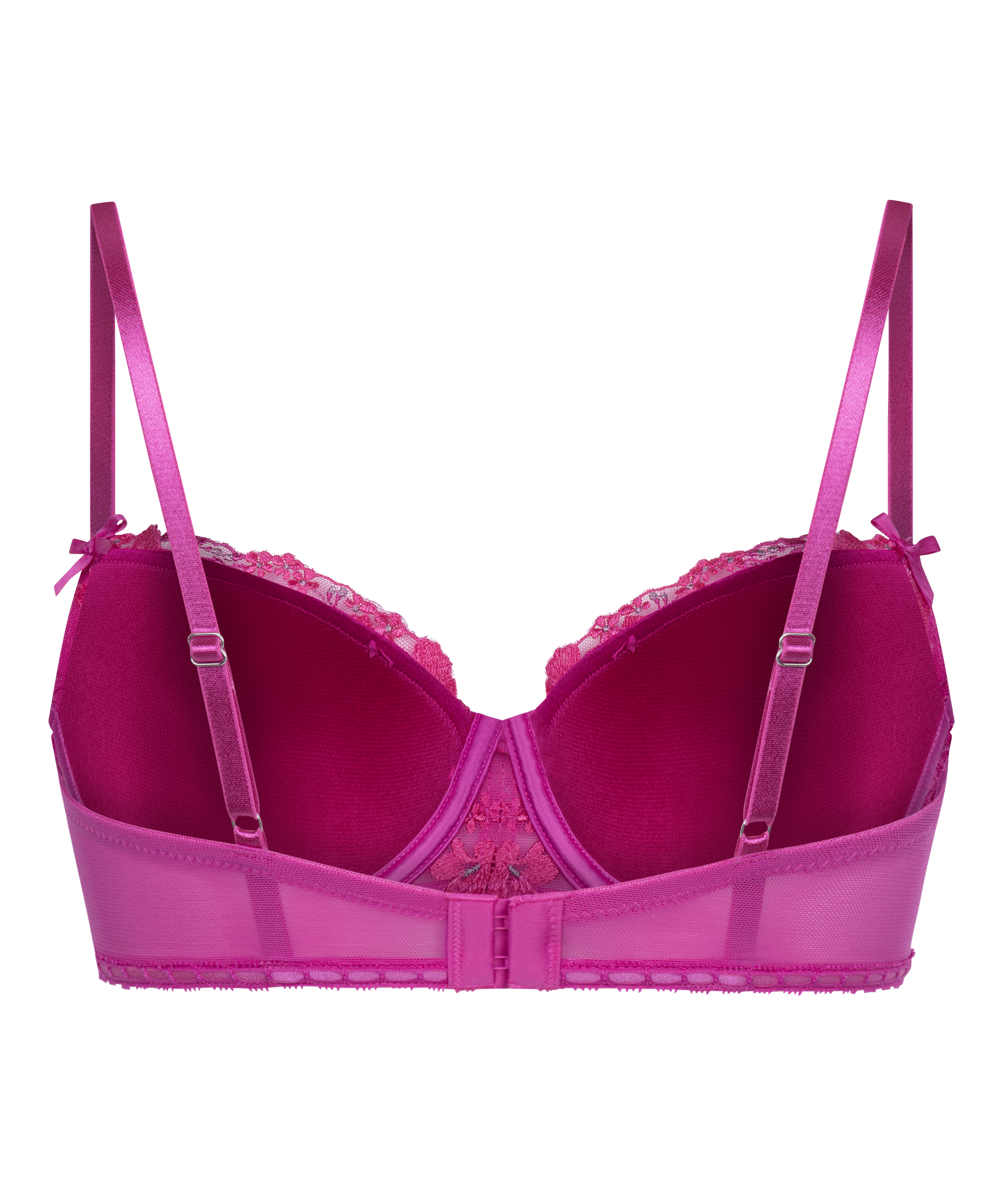 Peonie Padded Underwired Bra, Pink, main