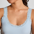Singlet Rib Jersey Lace, Blue